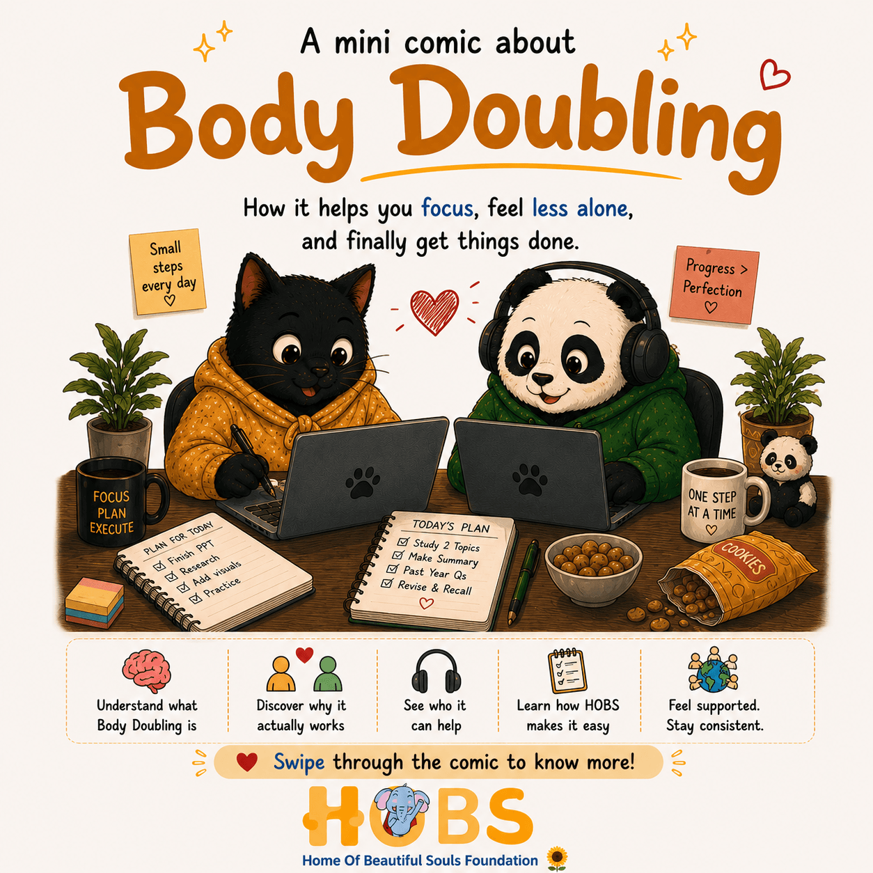 Body Doubling Support Group India HOBS Foundation